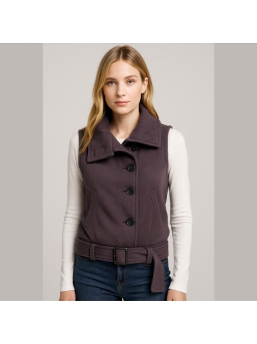 ARITZIA | Community Jacket Sleeveless Vest Organic Cotton Grey Sz XS